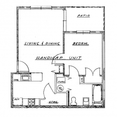 Cedar Grove Phase I - 1 Bedroom Handicap Unit