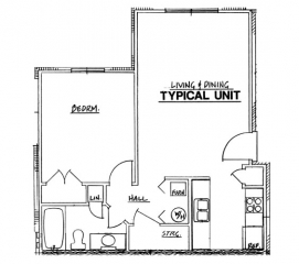 Northside Phase I - 1 Bedroom Unit