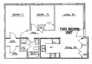 Northside Phase I - 2 Bedroom Unit