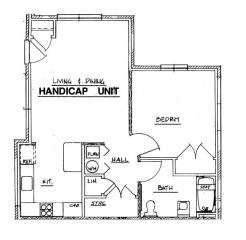 Northside Phase I - 1 Bedroom Handicap Unit