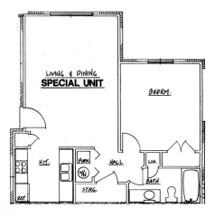 Northside Phase I - 1 Bedroom Special Unit