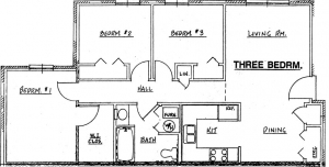 Northside Phase II - 3 Bedroom Unit