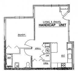Northside Phase II - 1 Bedroom Handicap Unit
