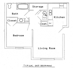 Sunset Village - One Bedroom Elderly