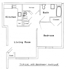 Sunset Village - One Bedroom Handicap